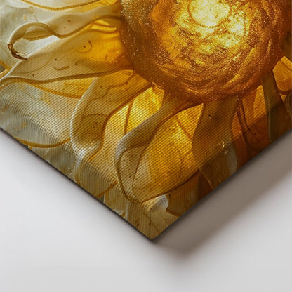Tablou Canvas floare luminoasa in stil abstract | The Print Studio