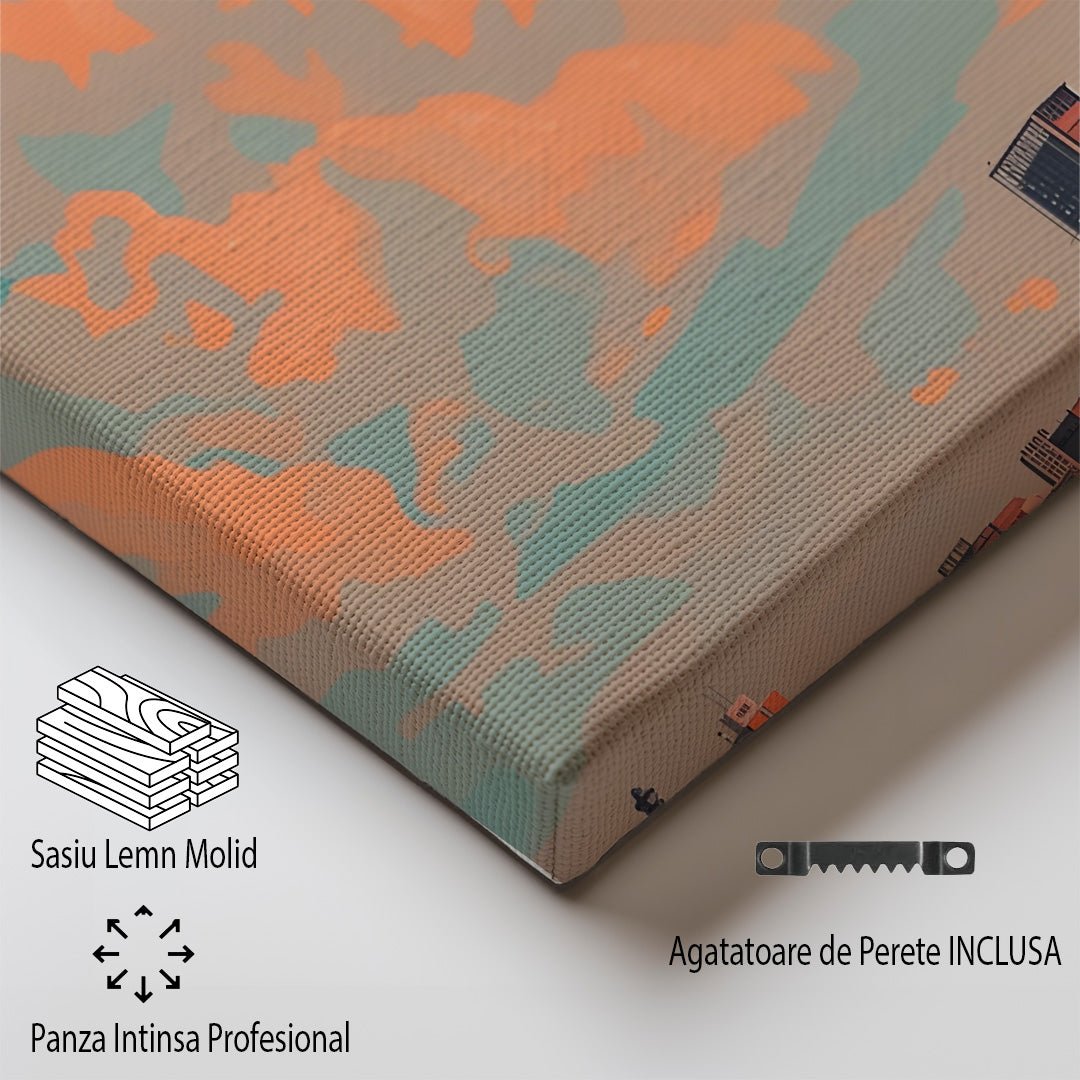 Tablou Canvas Print Johannesburg zgarie-nori cer senin stil ilustrativ