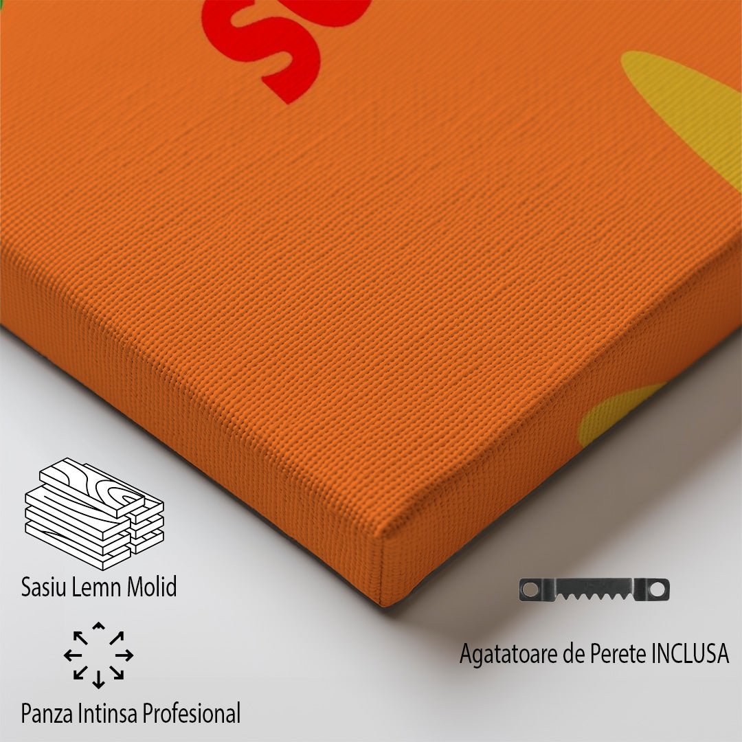 Tablou Canvas soare vibrant peste peisaj St. Tropez minimalist | The Print Studio