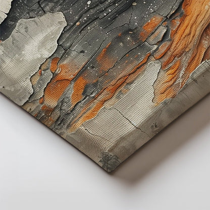 Tablou Canvas straturi nisip portocaliu si gri meditativ | The Print Studio