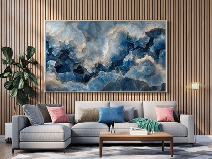 Tablou Canvas Natura "Avalanșa Albastră" Decor Elegant de Perete