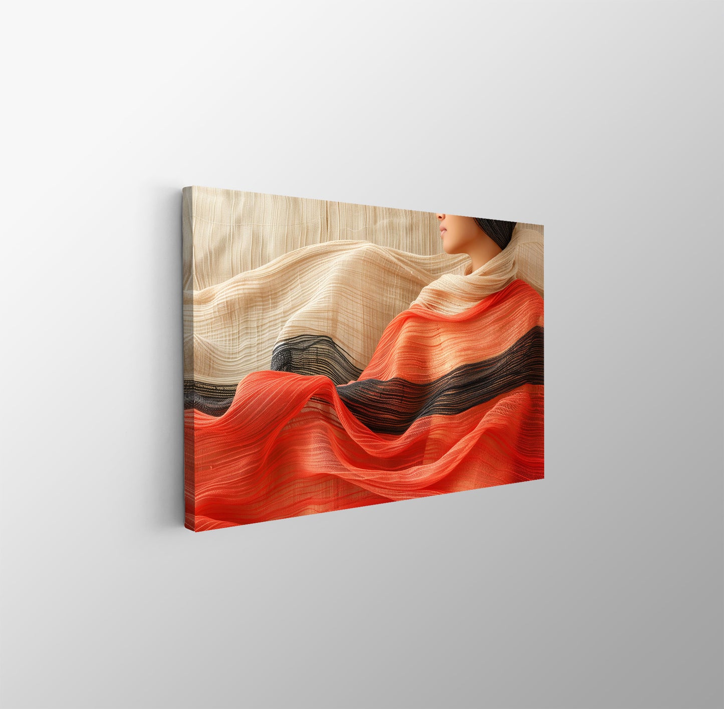 Tablou Canvas eleganta texturilor drapate in culori abstracte | The Print Studio