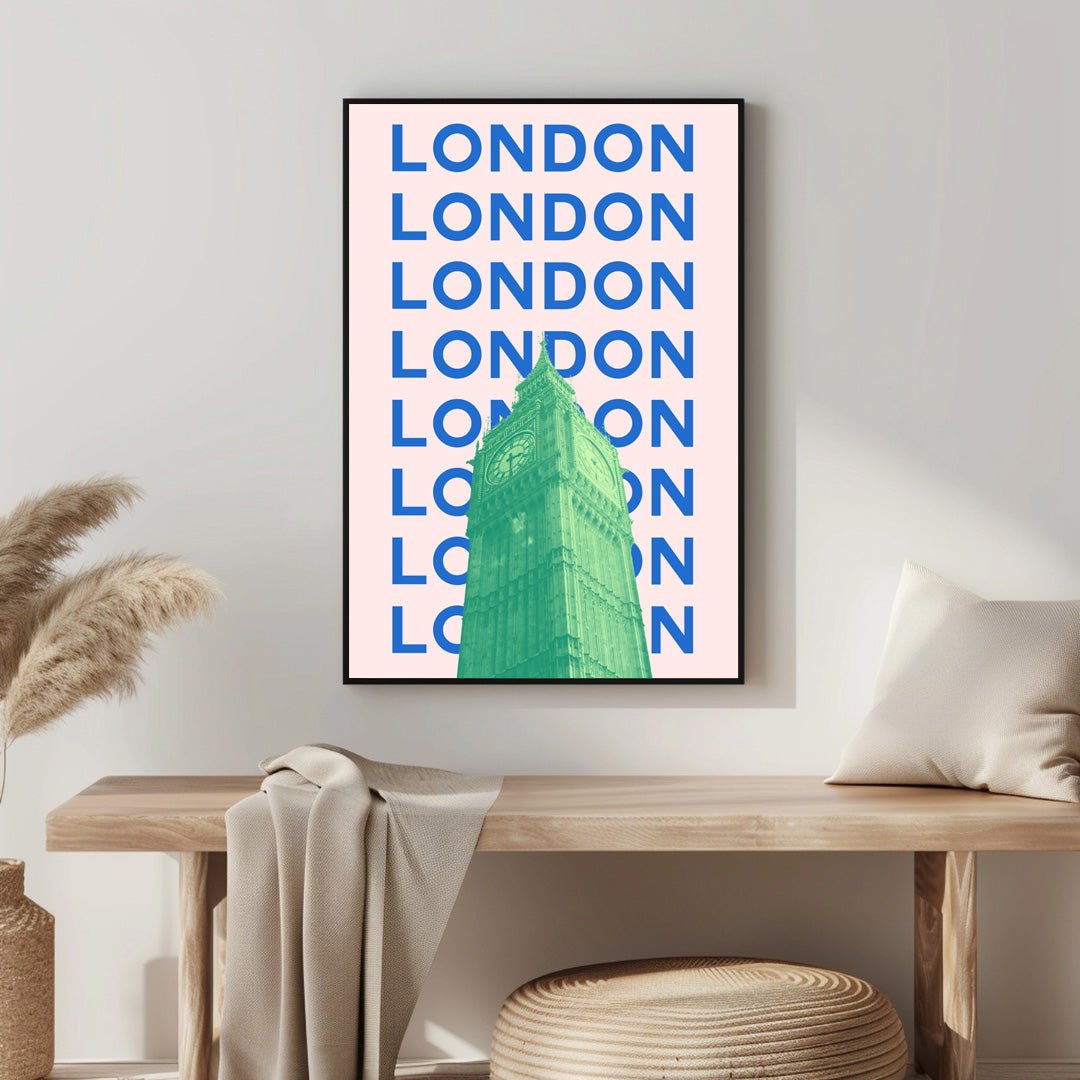 Tablou Canvas Big Ben Londra in culori vibrante pop-art | The Print Studio