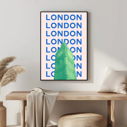 Tablou Canvas Big Ben Londra in culori vibrante pop-art | The Print Studio
