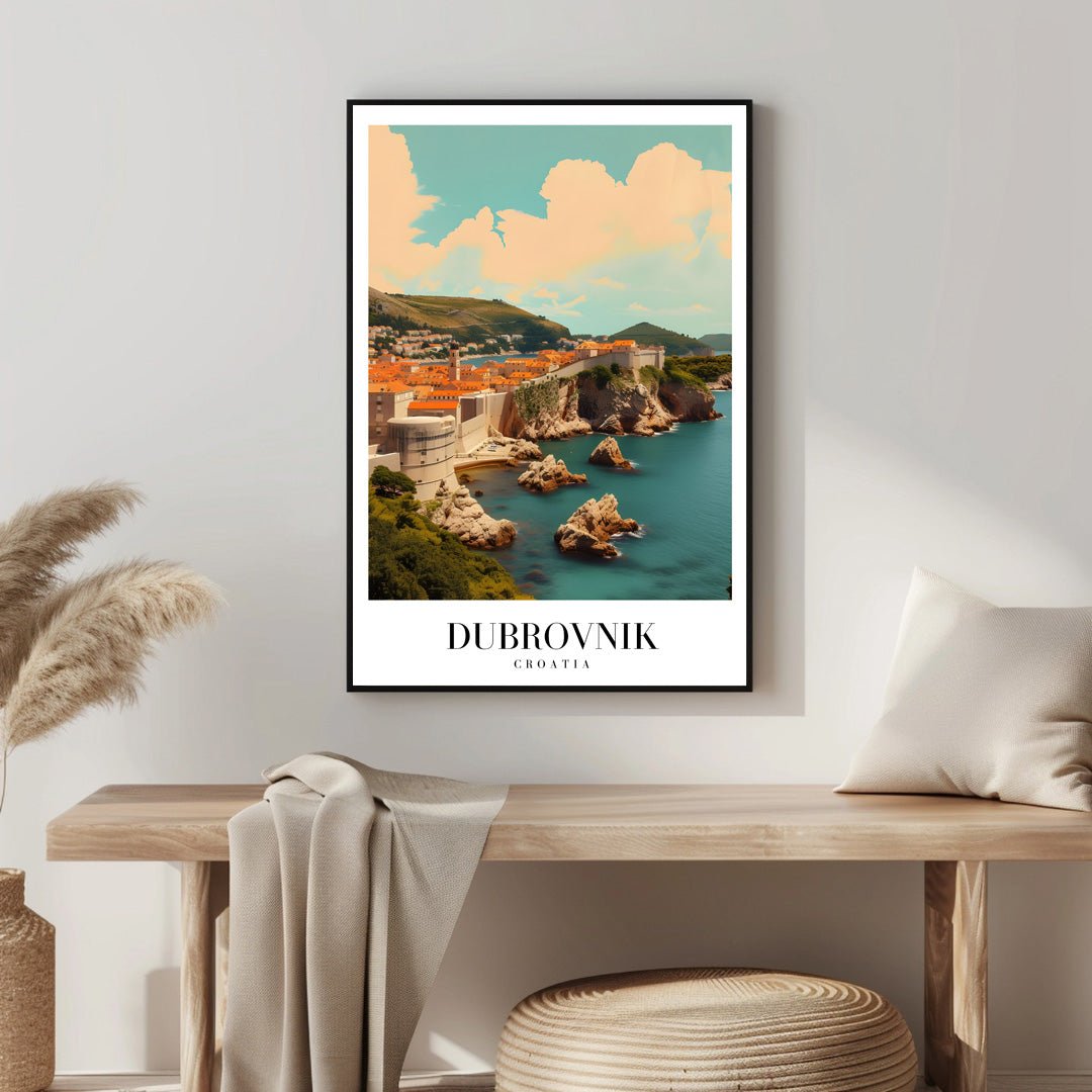 Tablou Canvas Print Dubrovnik mare imagine istorica stil vibrant