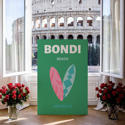 Tablou Canvas plaja Bondi culori vibrante si stil modern | The Print Studio