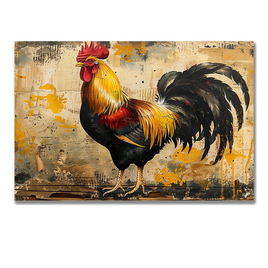 Tablou Canvas cocos vibrant contemporan pe fundal abstract | The Print Studio