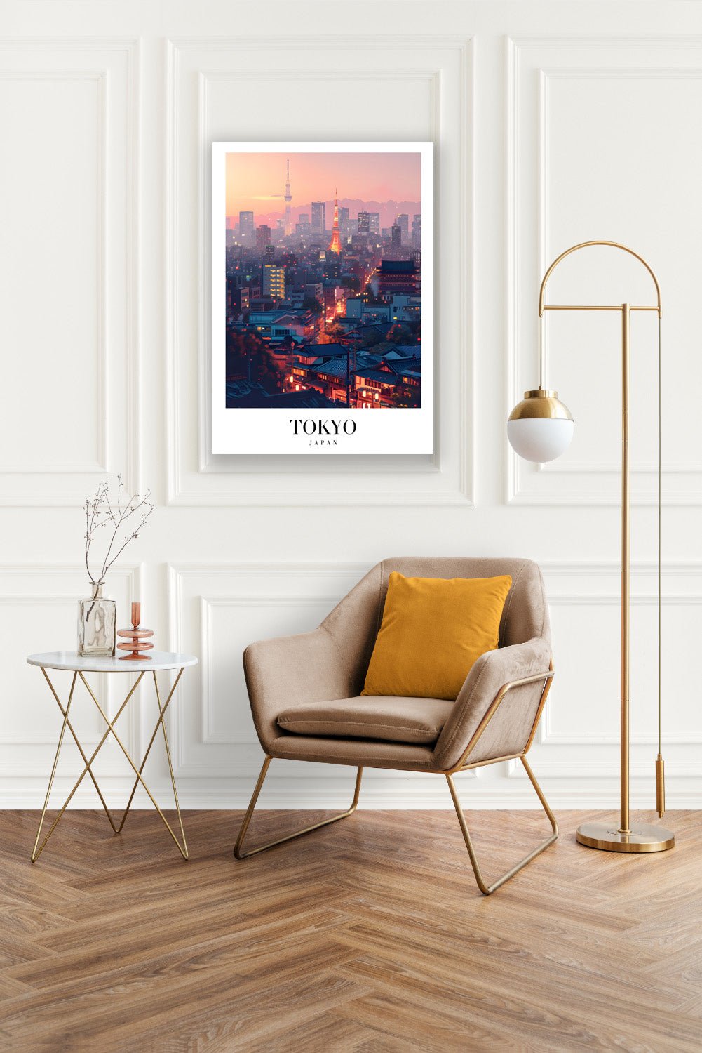 Tablou Canvas Tokyo asfintit vibrant in culori realiste | The Print Studio