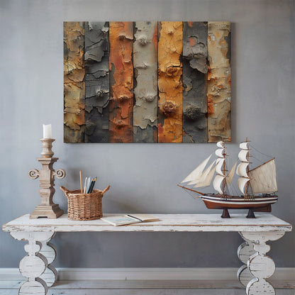 Tablou Canvas Metal Ruginit in Stil Abstract | The Print Studio