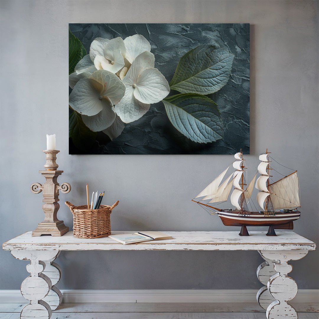 Tablou Canvas hortensie eleganta in detaliu realist | The Print Studio
