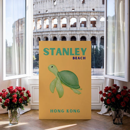 Tablou Canvas Print broasca testoasa visand, Hong Kong, stil minimalist