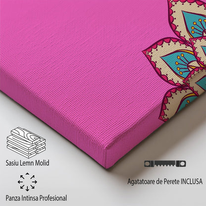 Tablou Canvas mandala vibranta cu stil colorat din Tel Aviv | The Print Studio