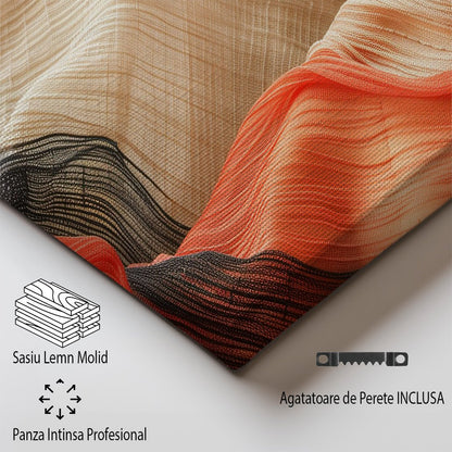 Tablou Canvas eleganta texturilor drapate in culori abstracte | The Print Studio