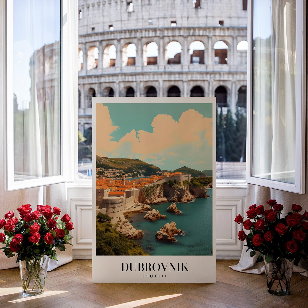 Tablou Canvas Print Dubrovnik mare imagine istorica stil vibrant