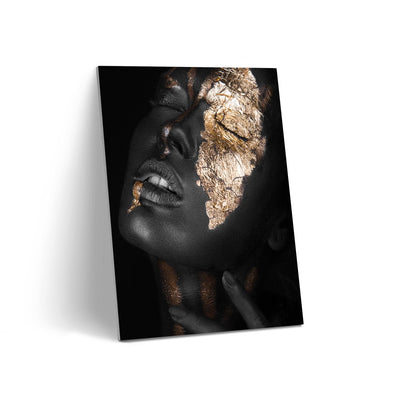 Tablou Canvas Black & Gold Portret Magic - Artă Contemporană Unică