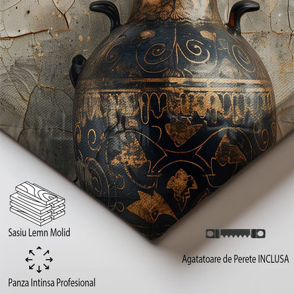 Tablou Canvas cocos langa vaza din ceramica veche, surpriza antichitatii | The Print Studio