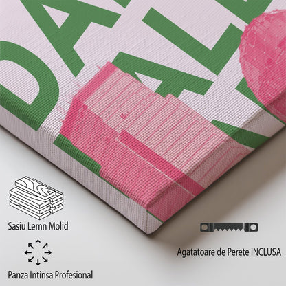 Tablou Canvas zgaraie-nori in culori indraznete stil pop-art | The Print Studio