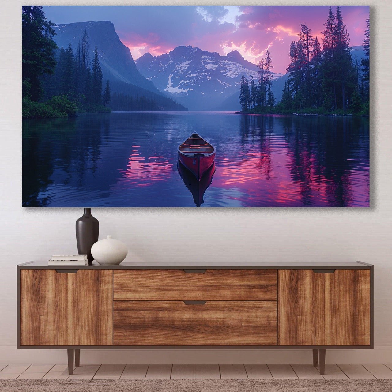 Tablou Canvas Natura - Reflexii Serenine Pe Lac Alpestru