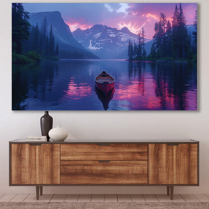 Tablou Canvas Natura - Reflexii Serenine Pe Lac Alpestru