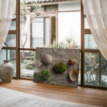 Tablou Canvas flori vibrante si muschi intr-un cadru elegant | The Print Studio