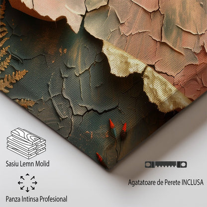 Tablou Canvas frunze uscate reliefate in arta naturii | The Print Studio