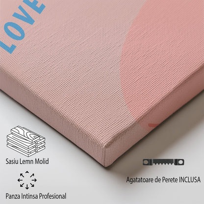 Tablou Canvas macaron roz Paris stil minimalist seducator | The Print Studio