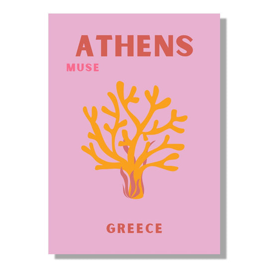 Tablou Canvas Print coral stilizat Atena Grecia stil abstract