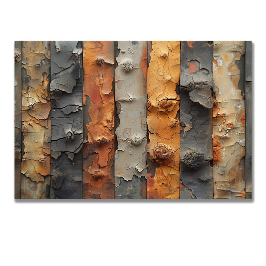 Tablou Canvas Metal Ruginit in Stil Abstract | The Print Studio