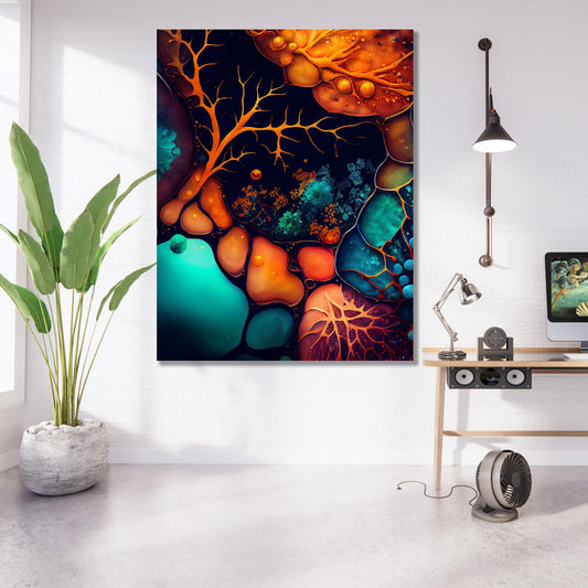 Tablou Canvas padure misterioasa luminata subacvatic | The Print Studio