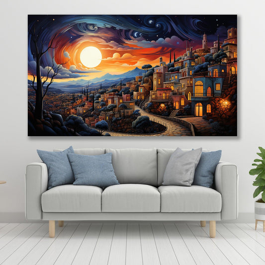 Tablou Canvas apus antic plin de nostalgie | The Print Studio
