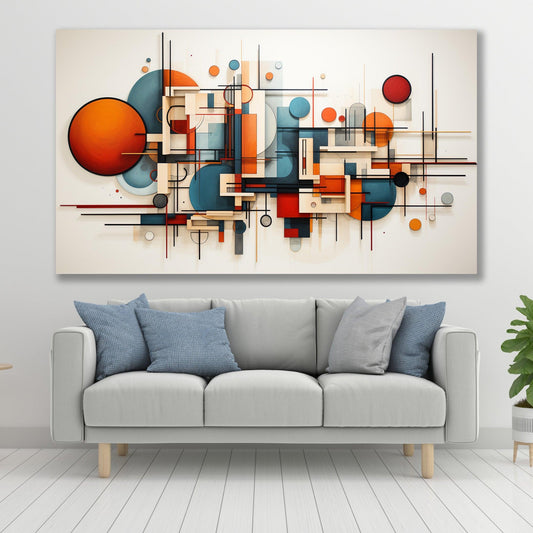 Tablou Canvas modele geometrice abstracte pline de culoare | The Print Studio