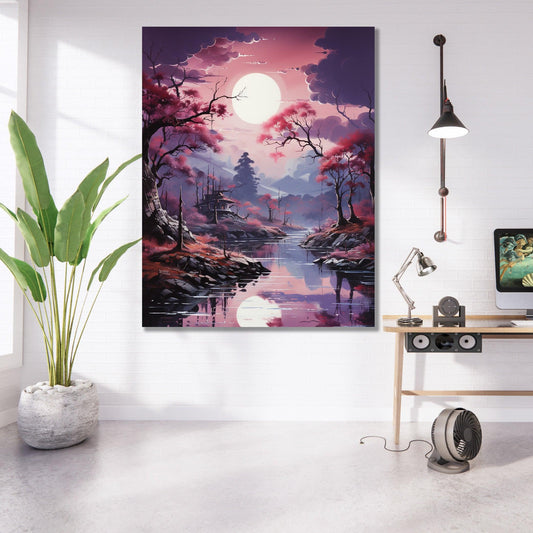 Tablou Canvas padure misterioasa sub lumina difuza | The Print Studio