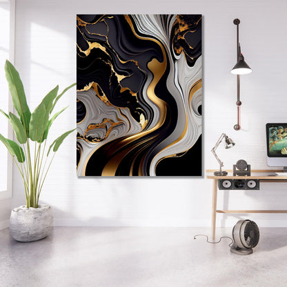 Tablou Canvas abstractiune vibranta si profunda | The Print Studio