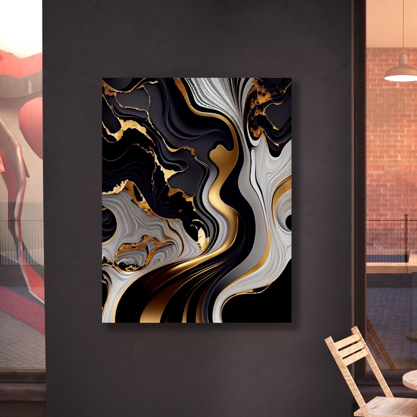 Tablou Canvas abstractiune vibranta si profunda | The Print Studio