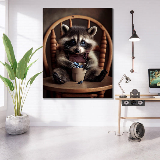 Tablou Canvas pui raton adorabil cu blana pufoasa | The Print Studio