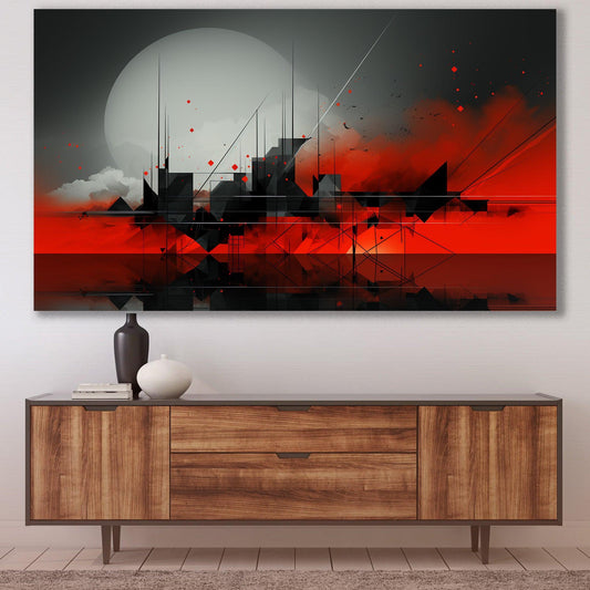 Tablou Canvas Peisaj geometric fascinant si armonios | The Print Studio