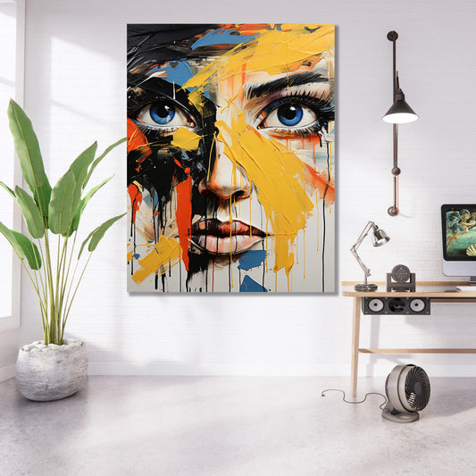 Tablou Canvas portret Karla plin de emotie si expresie | The Print Studio