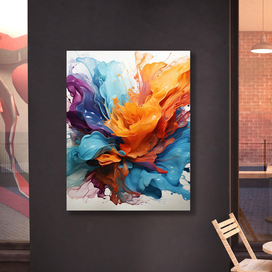 Tablou Canvas pasiune vibranta exprimata in culori vii | The Print Studio