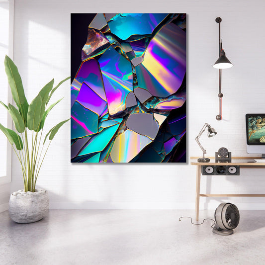 Tablou Canvas discuri colorate vibrand in haos artistic | The Print Studio