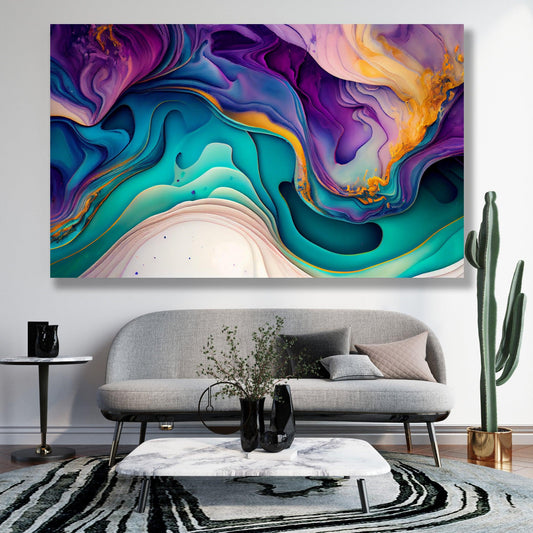 Tablou Canvas apus visator in nuante vibrante | The Print Studio