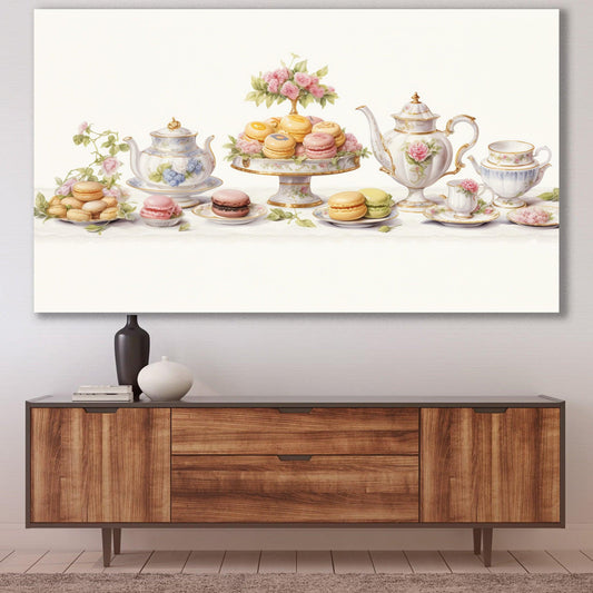 Tablou Canvas masa cu flori de primavara plina de viata | The Print Studio