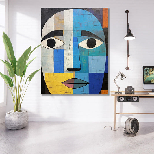 Tablou Canvas fata abstracta moderna captivanta | The Print Studio