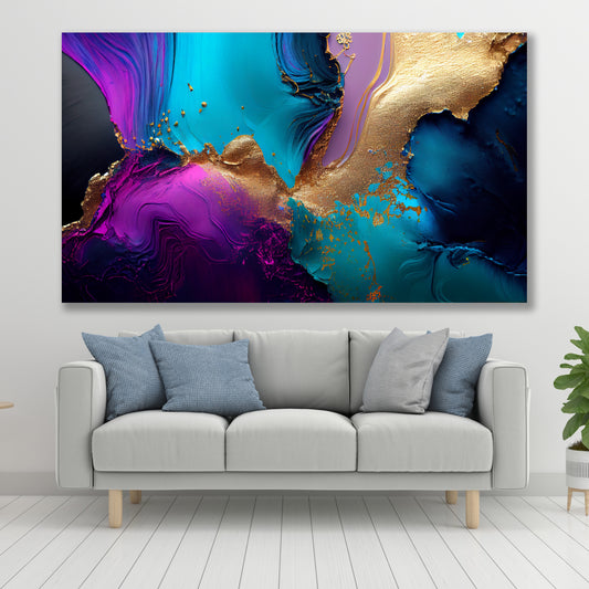 Tablou Canvas culori vibrante intr-o armonie abstracta | The Print Studio