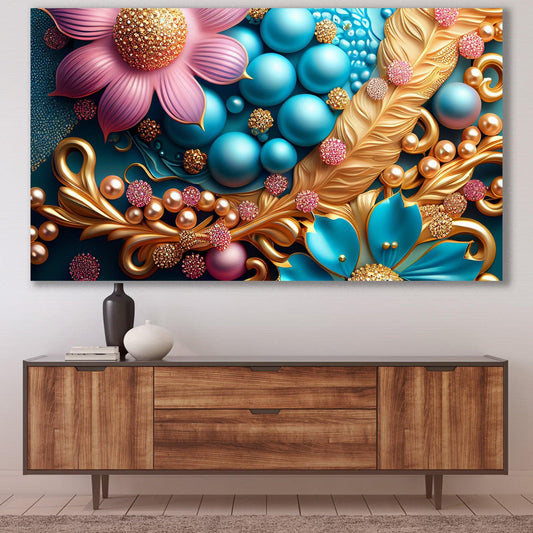 Tablou Canvas ornamente delicate, fermecatoare si pline de rafinament | The Print Studio