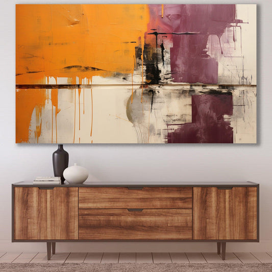 Tablou Canvas echilibru vibrant de culori abstracte | The Print Studio