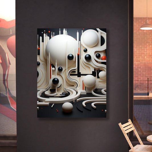 Tablou Canvas forme geometrice vibrante in joc de culori | The Print Studio