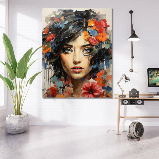 Tablou Canvas imagine delicata pictura portret Chloe | The Print Studio