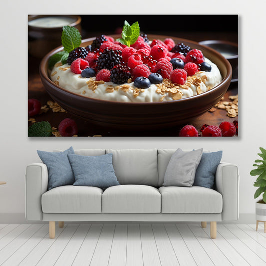 Tablou Canvas mic dejun sanatos si colorat | The Print Studio