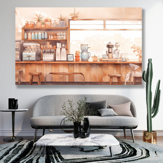 Tablou Canvas atmosfera retro bar intim si cald | The Print Studio