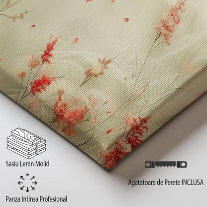 Tablou Canvas flori delicate plutind in vant eteric | The Print Studio
